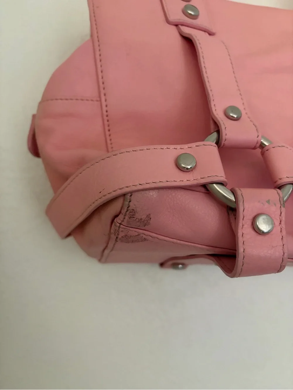 Bird by Juicy Couture Pink Structured Shoulder Bag Vintage